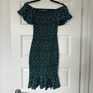 Petal & Pup green floral midi dress